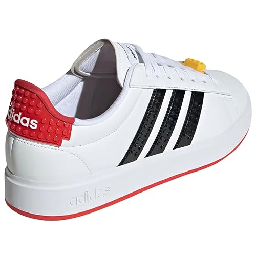 adidas Men's Grand Court x Lego® 2.0 Shoes, Future White/Core Black, Size 10