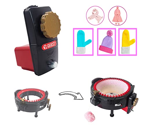 GEOCCI Addi Knitting Machines Adapter,Power Adapter Compatible with Addi Knitting Machine，Knit Fast Electronic Knitting Machine Kit for Adults