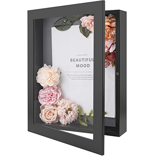 Golden State Art, 11x14 Shadow Box Frame Display Case - Black