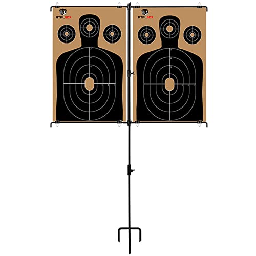 Atflbox Adjustable Shooting Target Stand for Outdoor,Paper Shooting Target Stand,Range BB Gun, Airsoft,Airgun