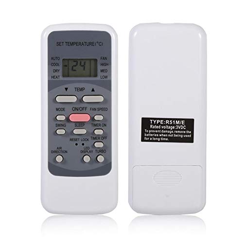 R51M/E Remote Control Replacement for Midea Air Conditioner, White