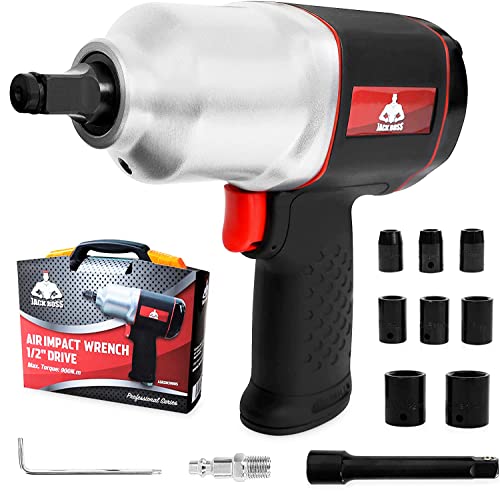  Jack Boss 1/2-Inch Drive Air Impact Wrench - Powerful Torque in a Compact Design!