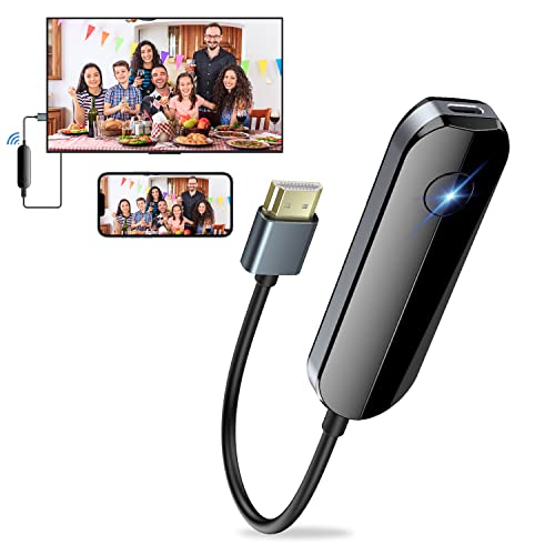 lulaven iShare iOS Wireless HDMI Display Adapter for iPhone to TV Streaming