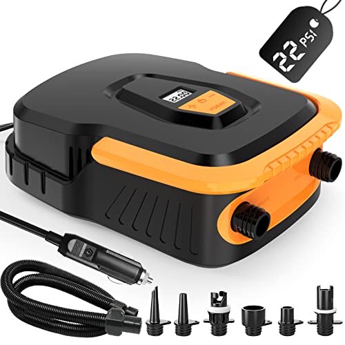 Dhapy Sup Pump - 22PSI Digital Electric SUP Pump with LCD