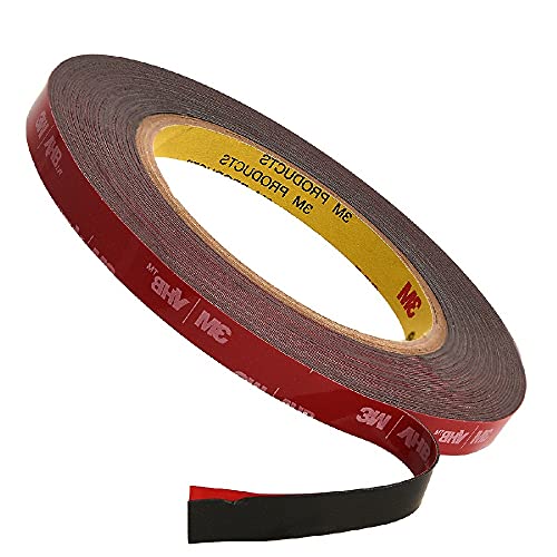 3M Strong Double Sided Mounting Tape, Strong Adhesive, No Residue After Use, Strong Waterproof Function, Suitable for Home Office Outdoor Home Decoration, Car, LED Strip Lights (18 Feet x 0.4 Inch)
