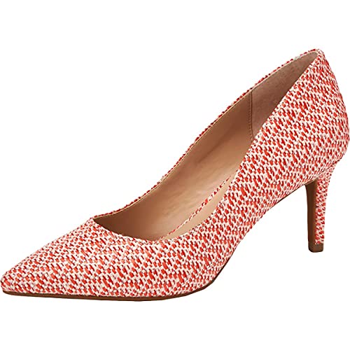 Alfani Womens Jeules Pointed Toe Slip On Pumps - Red