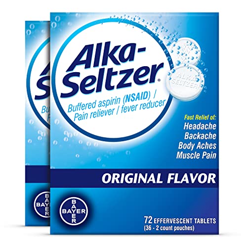  Alka-Seltzer Original Effervescent Tablets - Fast Relief for Headache & Body Aches