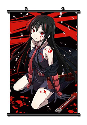  Mxdza Japanese Anime Akame ga Kill Fabric Painting Anime Home Decor Wall Scroll Posters for decorative 40x60CM