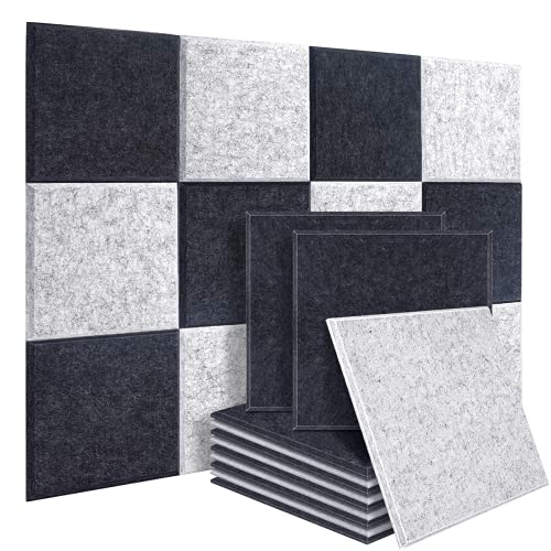  DEKIRU New 12 Pack Acoustic Foam Panels - High Density Sound Absorption Treatment