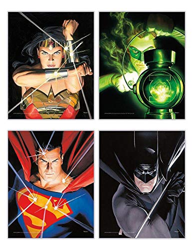 TRENDYPRINT DC Comics – Justice League – Alex Ross Art – Set of Four 8
