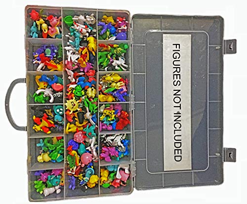 ASH BRAND Action Figures Case Organizer with Ebook Stop Looking! GET The Ultimate Beautiful Plastic Toy Box Storage Bin fits up to 144 Anime Figure-Toys NOT Included