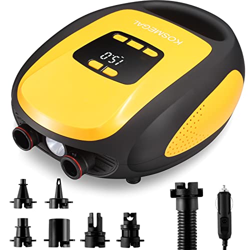 KOSMEGAL Paddle Board Pump Electric Portable - Professional 20PSI Air Compressor