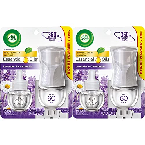 Air Wick Lavender and Chamomile Scented Oil Starter Kit, 1ct - Essential Oils, Air Freshener