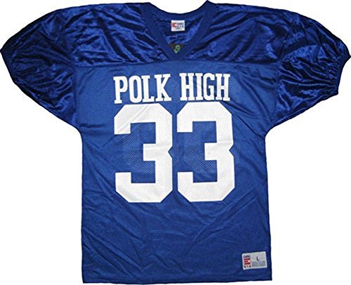 Married with Children Al Bundy Polk High 33 Blue Football Jersey Costume (Medium)