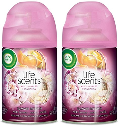 Air Wick Summer Delights Freshmatic Ultra Spray Refill, 6.17 Oz - Pack of 2