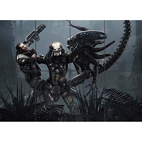 Doppelganger33 LTD Aliens Vs Predator 2 Wall Art Multi Panel Poster Print (47x33 inches)